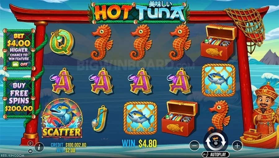 Vibrant Slot Machine with Golden Coins